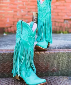Lane Boots Dreamer Turquoise Fringe Boots By Lane
