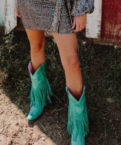 Lane Boots Dreamer Turquoise Fringe Boots By Lane