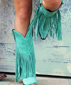 Lane Boots Dreamer Turquoise Fringe Boots By Lane