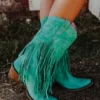 Lane Boots Dreamer Turquoise Fringe Boots By Lane