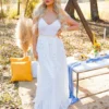 D & J Industries Dreaming Of Love — Western Wedding Dress In White Bridal