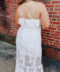 D & J Industries Dressed In White Dress - White Sale!