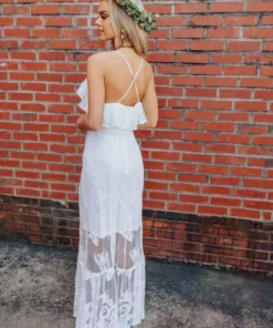 D & J Industries Dressed In White Dress - White Sale!