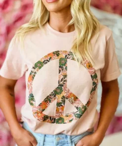 Raisin Arrows Boho Peace Sign T Shirt