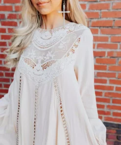 D & J Industries Sale! Every Little Thing Dress - Ivory