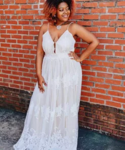 D & J Industries Feel Like A Lady Dress - Ivory