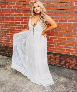 D & J Industries Feel Like A Lady Dress - Ivory