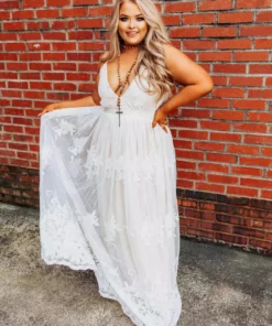 D & J Industries Feel Like A Lady Dress - Ivory