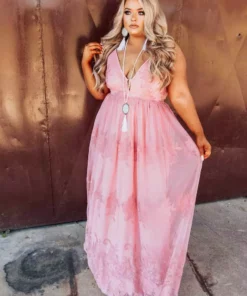 D & J Industries Sale! Feel Like A Lady Dress - Mauve