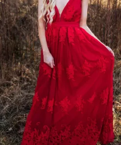 D & J Industries Sale! Feel Like A Lady Dress - Red