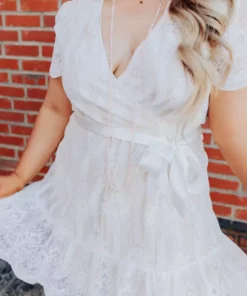 D & J Industries Feelin' Flirty Dress - White