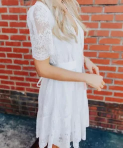 D & J Industries Feelin' Flirty Dress - White