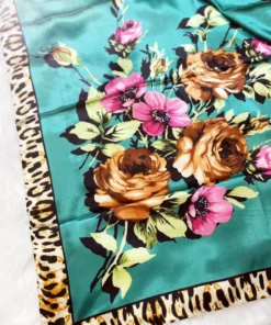 Rowdy Crowd Clothing Fiesty Floral Wild Rag - Emerald