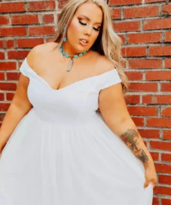 D & J Industries Friday Night Lights Dress - White