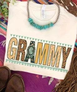 Miss Mud Pie Grammy Tee - Cream
