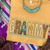 Miss Mud Pie Grammy T-shirt - Mustard