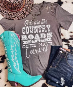 GTN Clothing Girls Are Like Country Roads Tee