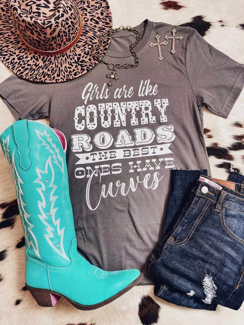 GTN Clothing Girls Are Like Country Roads Tee