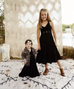 Dongguan Haohoo Clothing CO., Ltd Girls Southbound Dress - Black