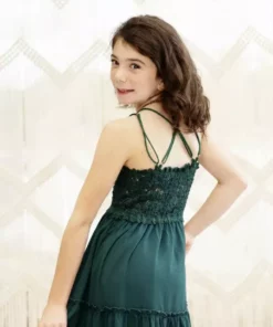 Dongguan Haohoo Clothing CO., Ltd Girls Southbound Dress - Evergreen Sale!