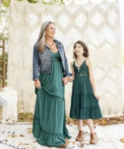 Dongguan Haohoo Clothing CO., Ltd Girls Southbound Dress - Evergreen Sale!