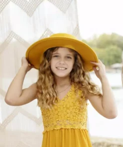 Dongguan Haohoo Clothing CO., Ltd Girls Southbound Dress - Mustard Sale!