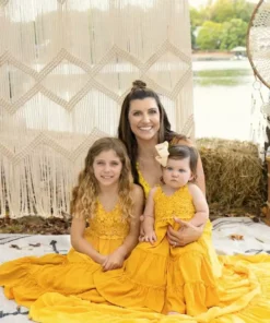 Dongguan Haohoo Clothing CO., Ltd Girls Southbound Dress - Mustard Sale!