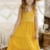 Dongguan Haohoo Clothing CO., Ltd Girls Southbound Dress - Mustard Sale!
