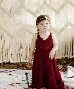 Dongguan Haohoo Clothing CO., Ltd Girls Southbound Dress - Wine Sale!