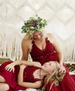 Dongguan Haohoo Clothing CO., Ltd Girls Southbound Dress - Wine Sale!