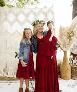 Dongguan Haohoo Clothing CO., Ltd Girls Southbound Dress - Wine Sale!