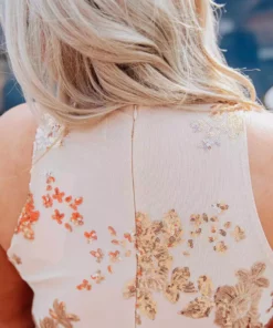 D & J Industries Co., LTD. Golden Goddess Sequin Dress Bridal