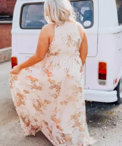 D & J Industries Co., LTD. Golden Goddess Sequin Dress Bridal