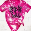 Buckin Barn Tees Gypsy Soul Bleached Tee - Berry