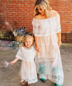 D & J Industries Heart Skips A Beat Dress - Ivory