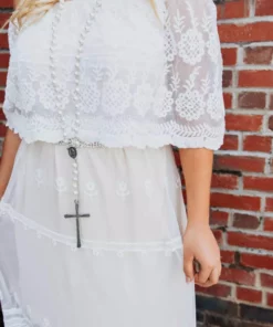 D & J Industries Heart Skips A Beat Dress - Ivory