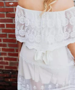 D & J Industries Heart Skips A Beat Dress - Ivory