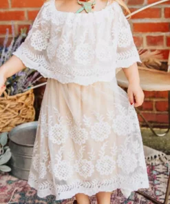 D & J Industries Heart Skips A Beat Dress - Ivory