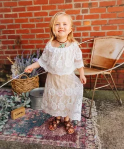 D & J Industries Heart Skips A Beat Dress - Ivory