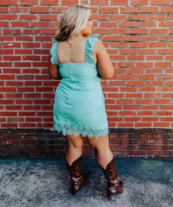 D & J Industries Hello Beautiful Dress - Mint