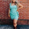 D & J Industries Hello Beautiful Dress - Mint