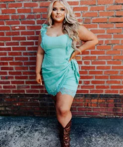 D & J Industries Hello Beautiful Dress - Mint