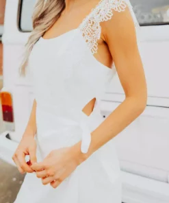 D & J Industries Hello Beautiful Dress - White Sale!