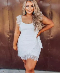 D & J Industries Hello Beautiful Dress - White Sale!