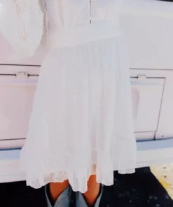 D & J Industries Hit The Town Dress - White Sale!