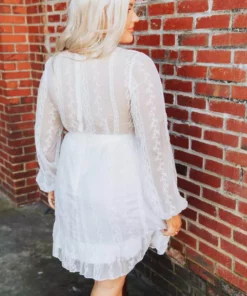 D & J Industries Hit The Town Dress - White Sale!