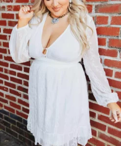 D & J Industries Hit The Town Dress - White Sale!