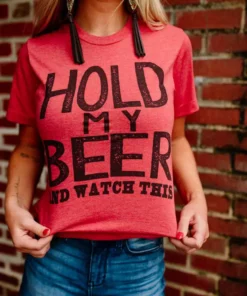 Bling-A-Gogo Hold My Beer Tee