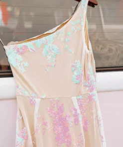 D & J Industries Hollywood Nights Sequin Dress - Pink Iridescent