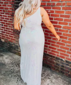 D & J Industries Hollywood Nights Sequin Dress - Pink Iridescent